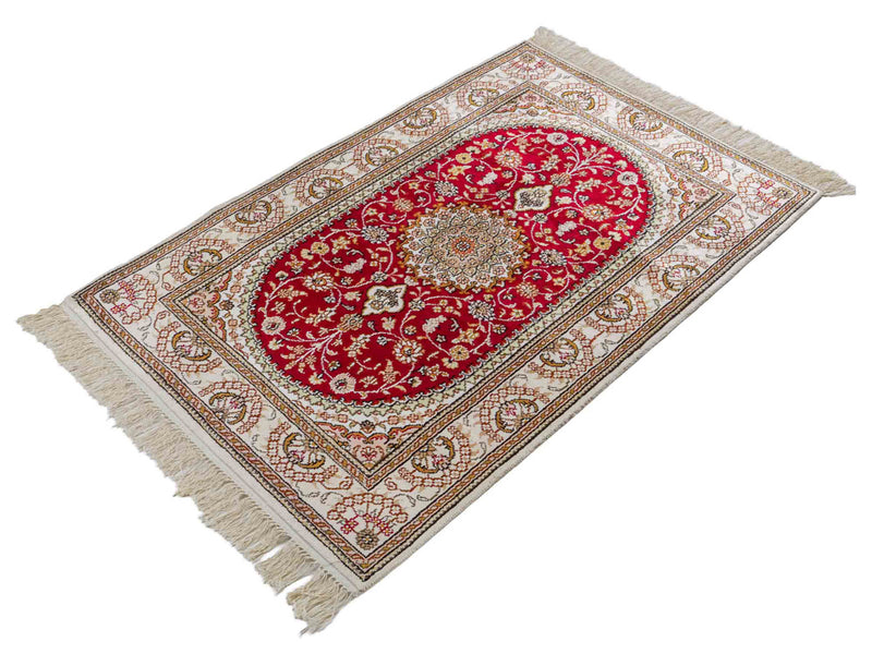 Chinese Silk Rug 122x81cm - Oriental Rug