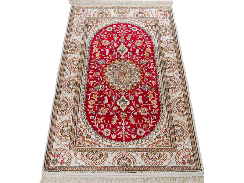 Chinese Silk Rug 122x81cm - Oriental Rug