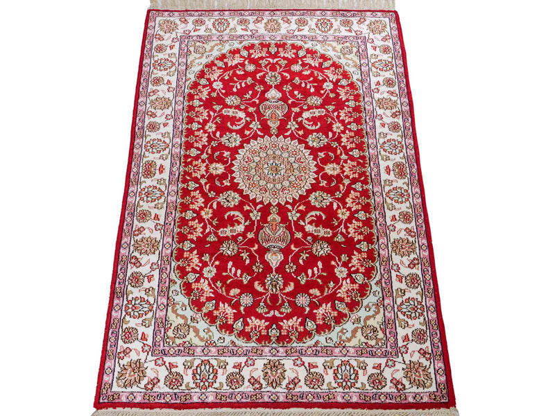 Chinese Silk Rug 119x76cm - Oriental Rug