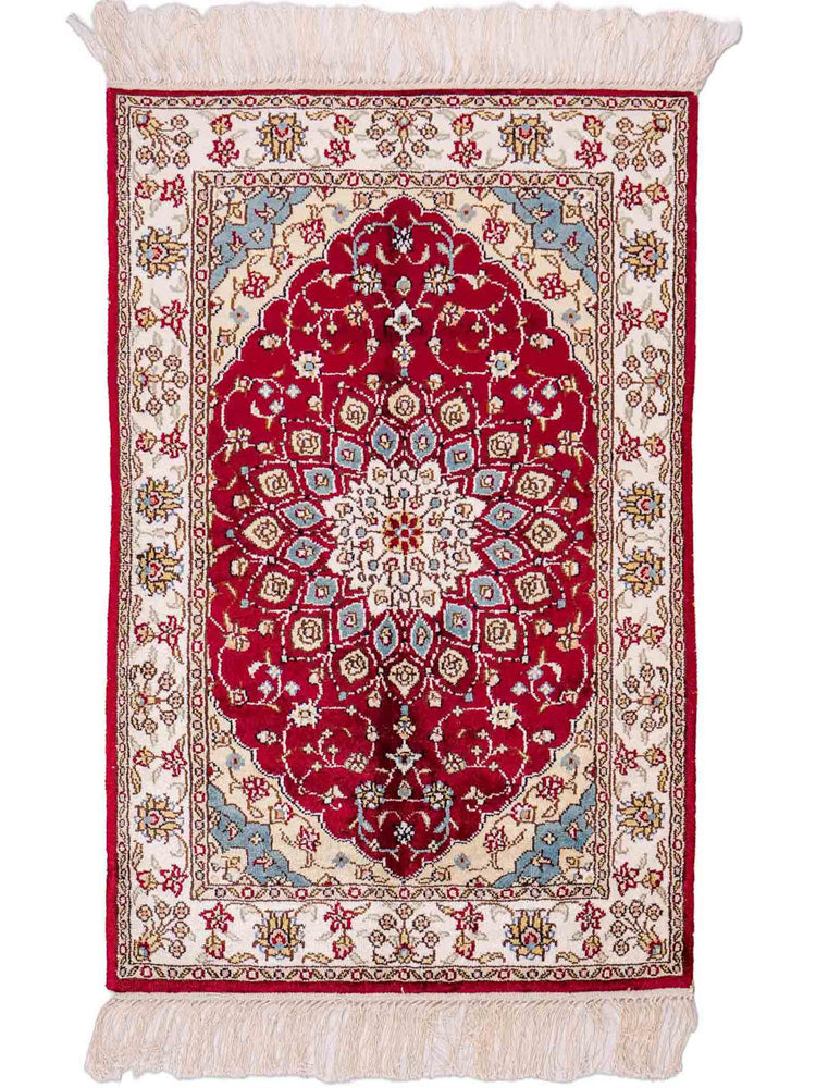 Chinese Silk Rug 87x56cm - Oriental Rug