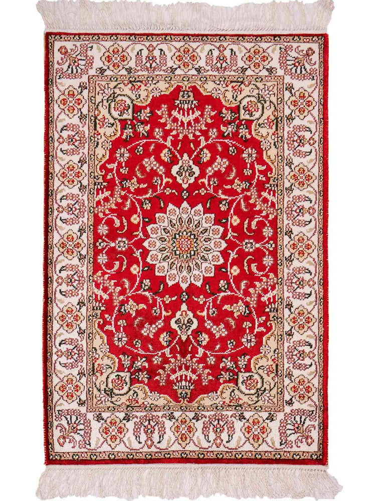 Chinese Silk Rug 91x62cm - Oriental Rug