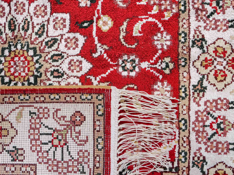 Chinese Silk Rug 91x62cm - Oriental Rug