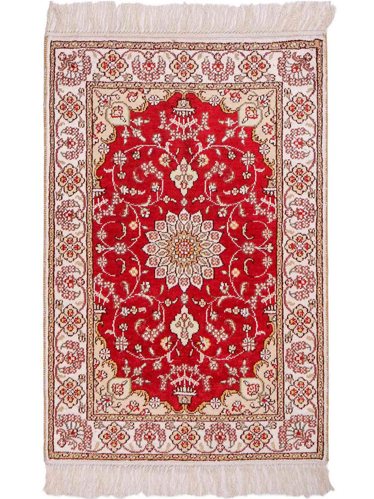 Chinese Silk Rug 90x62cm - Oriental Rug