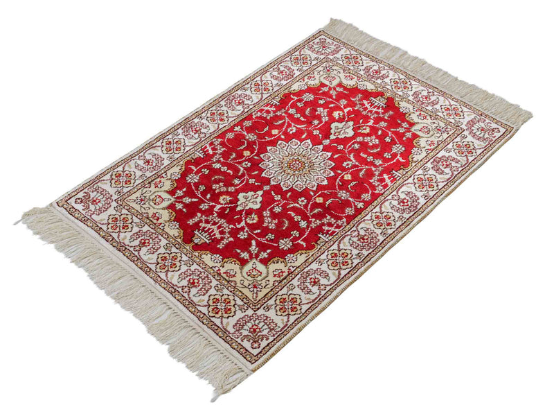 Chinese Silk Rug 90x62cm - Oriental Rug