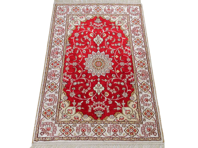 Chinese Silk Rug 90x62cm - Oriental Rug