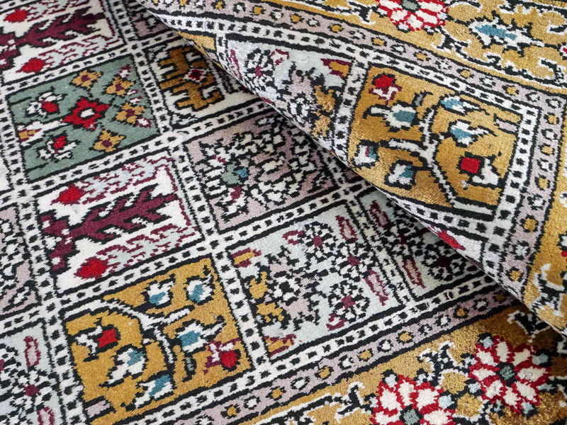 Seidenteppich - China Seide - 93 x 63 cm - mehrfarbig