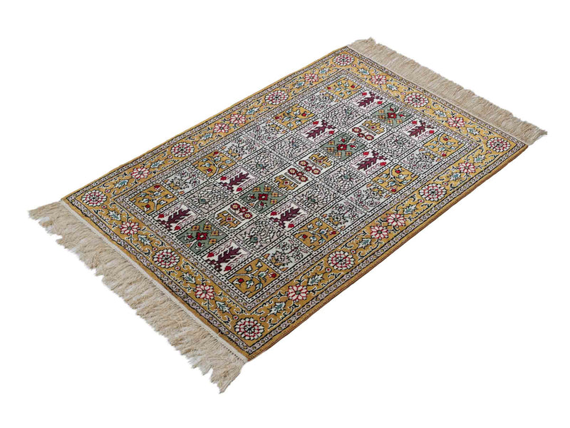 Seidenteppich - China Seide - 93 x 63 cm - mehrfarbig