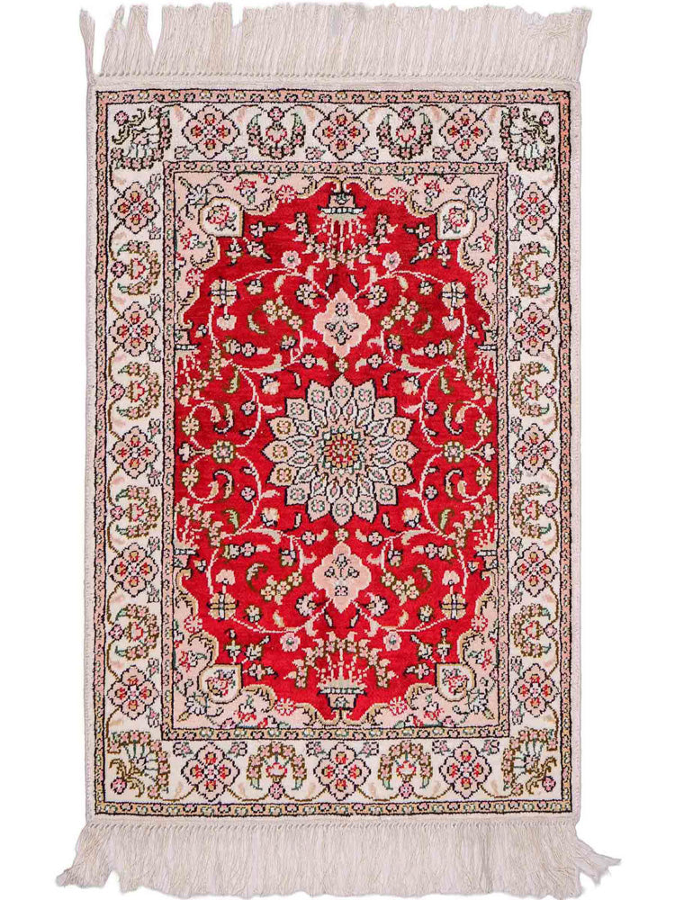 Chinese Silk Rug 89x62cm - Oriental Rug