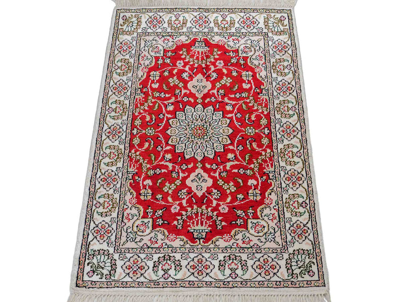 Chinese Silk Rug 89x62cm - Oriental Rug