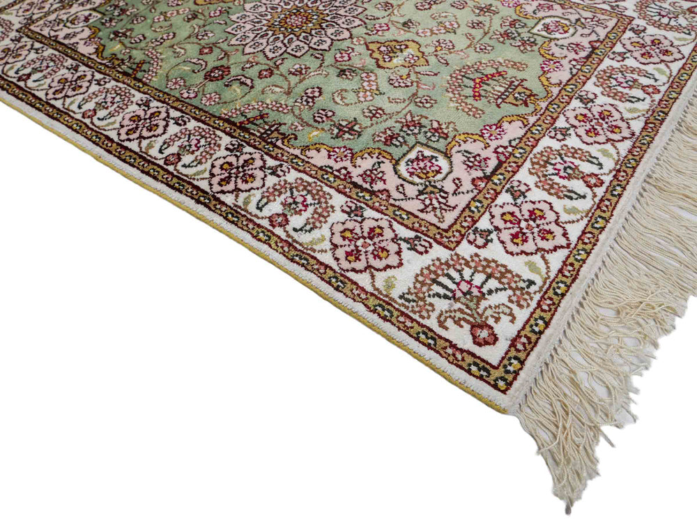 Silk Rug - Chinese Silk - 92 x 63 cm - sand