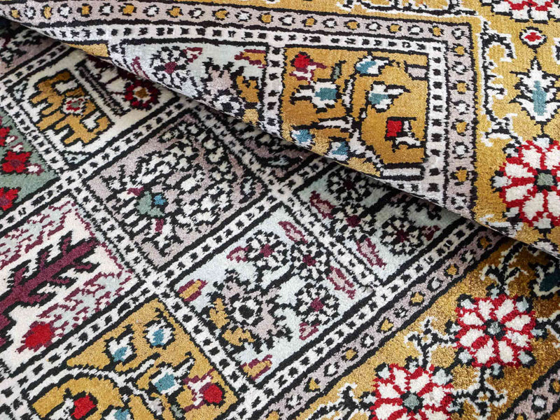 Seidenteppich - China Seide - 92 x 64 cm - mehrfarbig