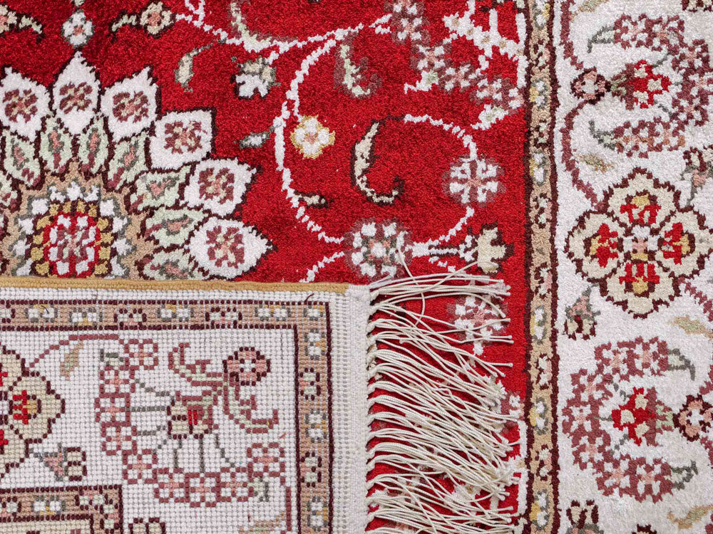 Silk Rug - Chinese Silk - 89 x 62 cm - red