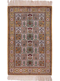 Silk Rug - Chinese Silk - 92 x 62 cm - multicolored