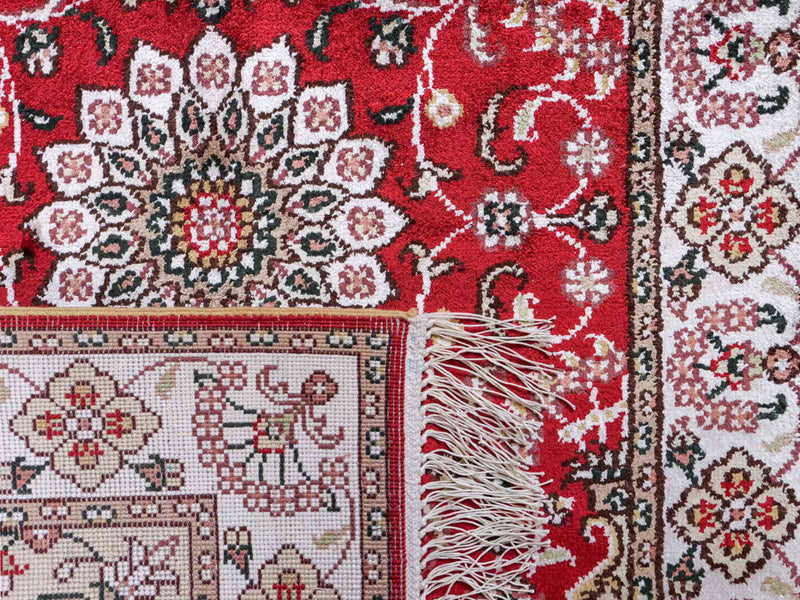 Silk Rug - Chinese Silk - 91 x 62 cm - red