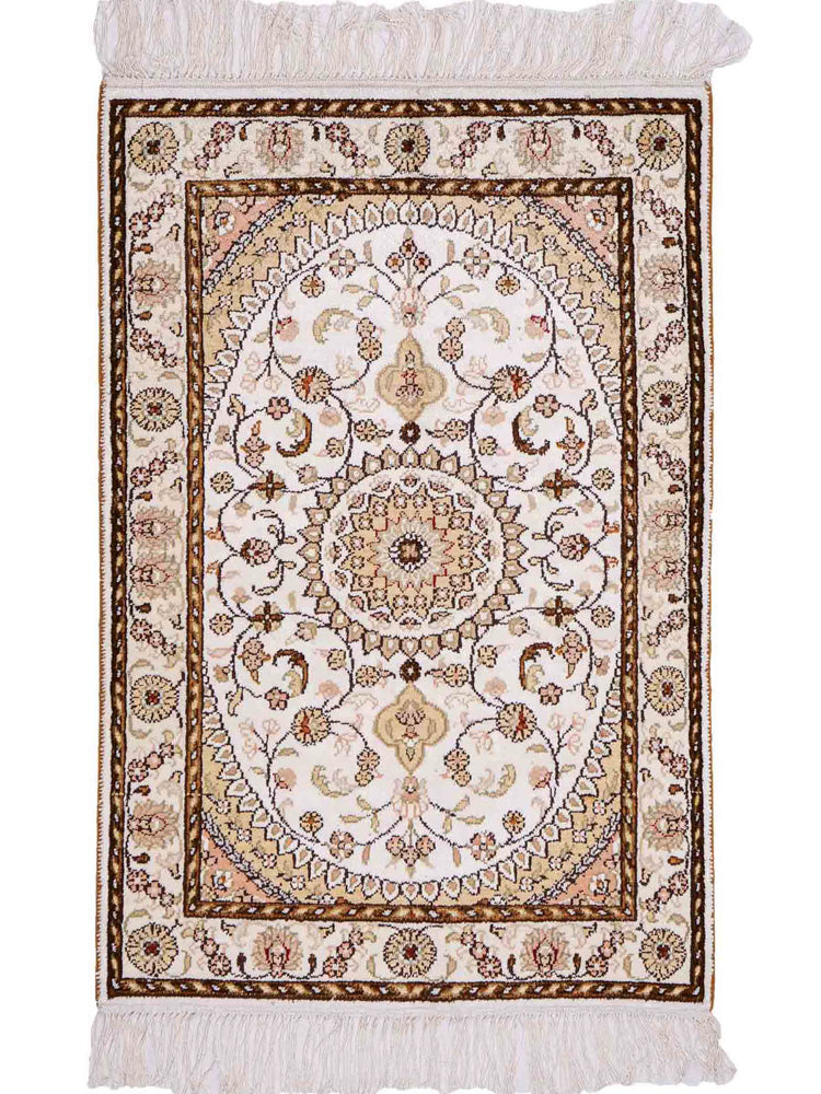 Chinese Silk Rug 89x61cm - Oriental Rug