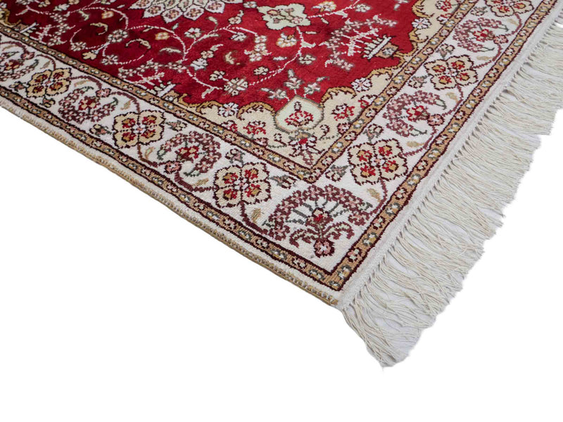 Silk Rug - Chinese Silk - 89 x 61 cm - red