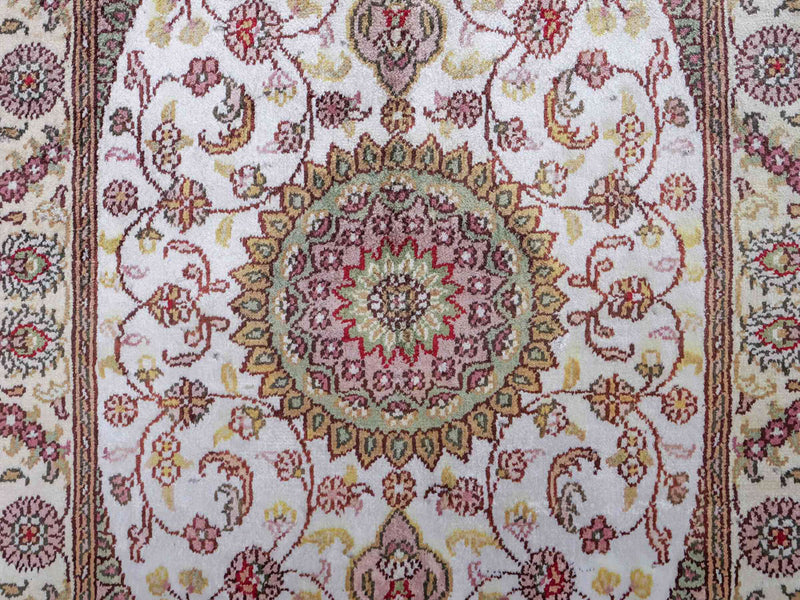 Seidenteppich - China Seide - 90 x 59 cm - creme