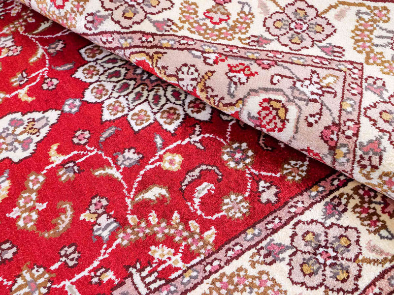 Silk Rug - Chinese Silk - 91 x 60 cm - red