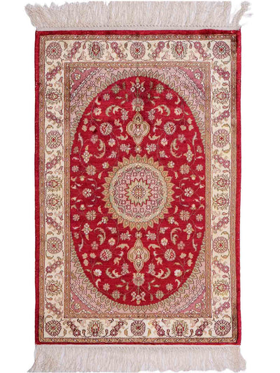 Chinese Silk Rug 59x90cm - Oriental Rug