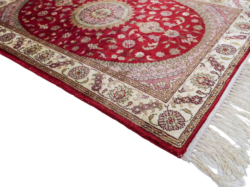 Silk Rug - Chinese Silk - 90 x 59 cm - red