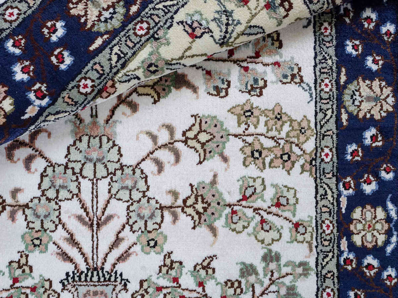 Silk Rug - Chinese Silk - 90 x 62 cm - cream