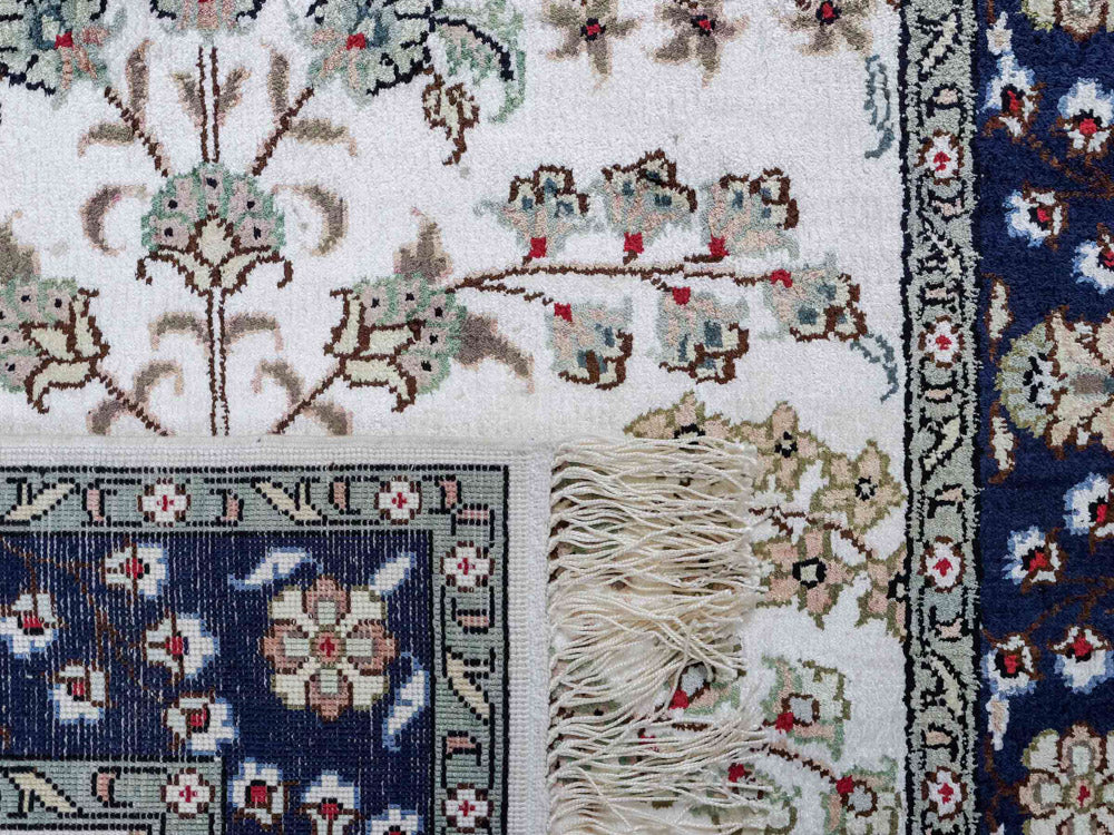 Silk Rug - Chinese Silk - 90 x 62 cm - cream