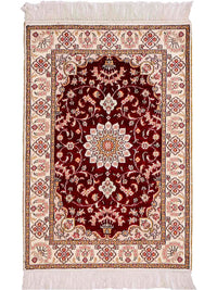 Chinese Silk Rug 90x63cm - Oriental Rug – product image