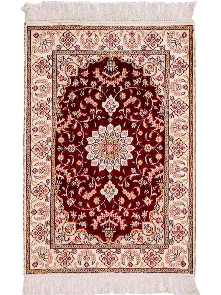 Chinese Silk Rug 90x63cm - Oriental Rug