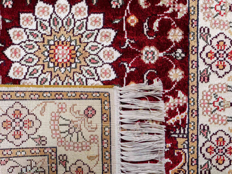 Chinese Silk Rug 90x63cm - Oriental Rug