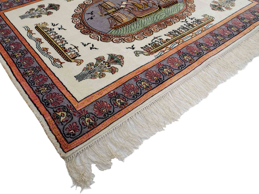 Chinese Silk Rug 123x91cm - Oriental Rug