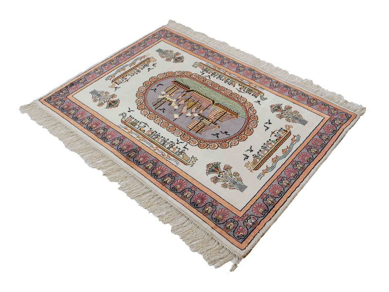 Chinese Silk Rug 123x91cm - Oriental Rug