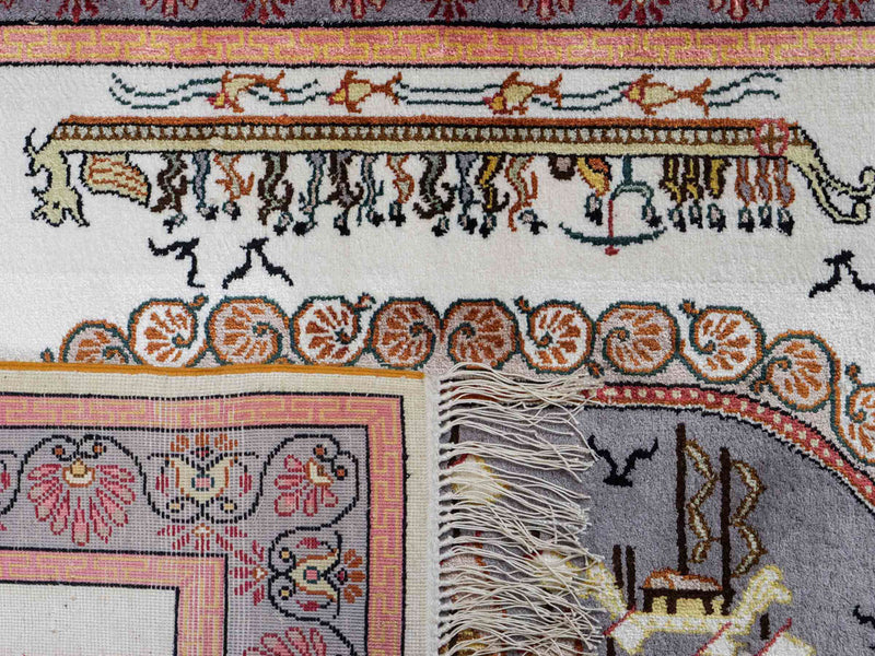 Chinese Silk Rug 123x91cm - Oriental Rug
