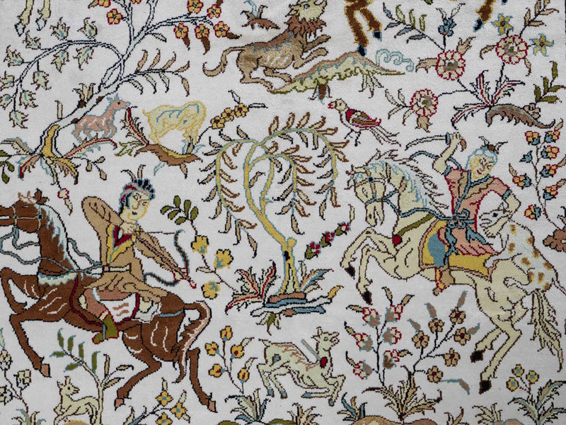 Silk Rug - Chinese Silk - 180 x 123 cm - beige