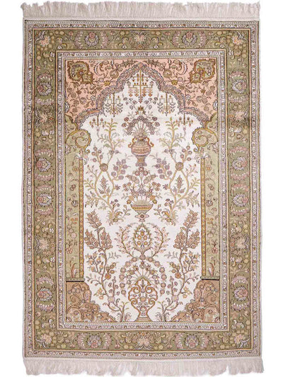 Chinese Silk Rug 123x181cm - Oriental Rug