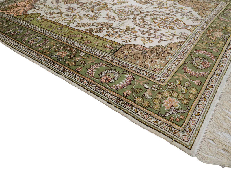 Chinese Silk Rug 181x123cm - Oriental Rug
