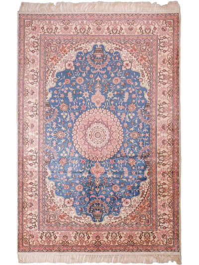 Chinese Silk Rug 123x192cm - Oriental Rug