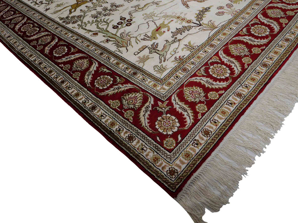 Chinese Silk Rug 183x126cm - Oriental Rug