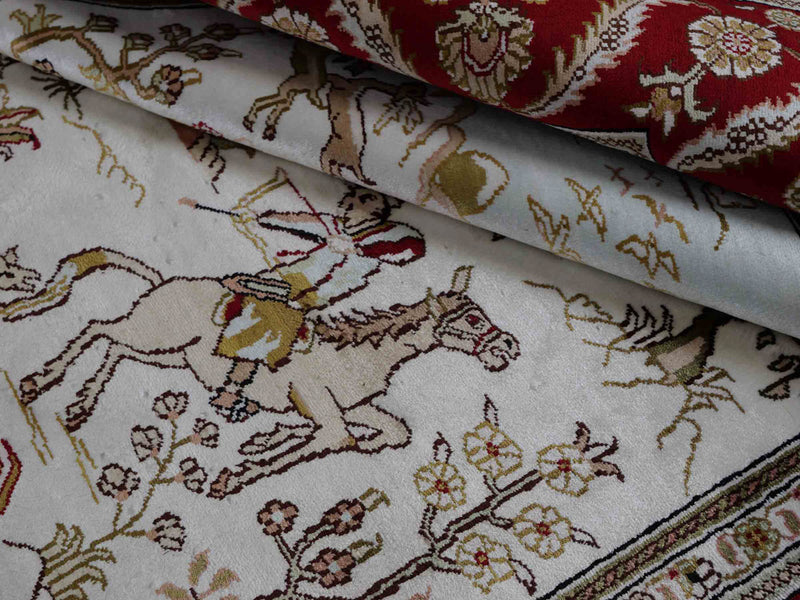 Chinese Silk Rug 183x126cm - Oriental Rug