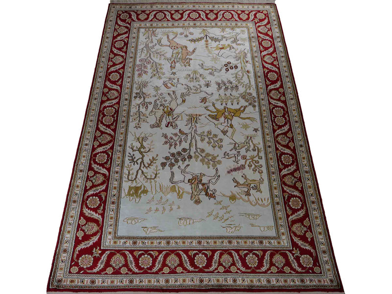 Chinese Silk Rug 183x126cm - Oriental Rug