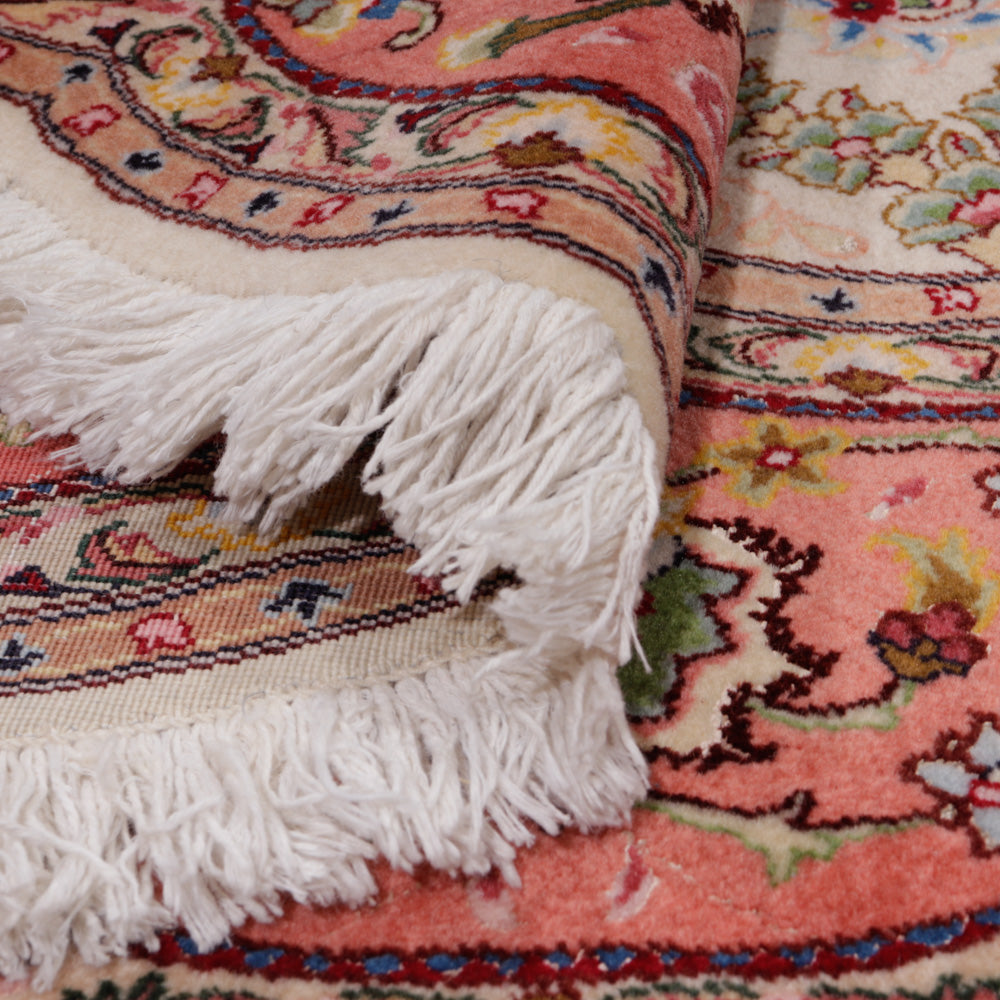 Perserteppich - Täbriz - Royal rund  - 200 x 200 cm - beige