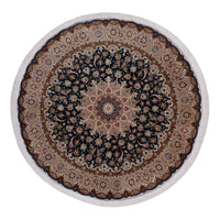 Perser Rug - Tabriz - Royal round  - 200 x 200 cm - black green
