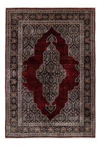 Silk Rug - Kayseri - 187 x 123 cm - dark red