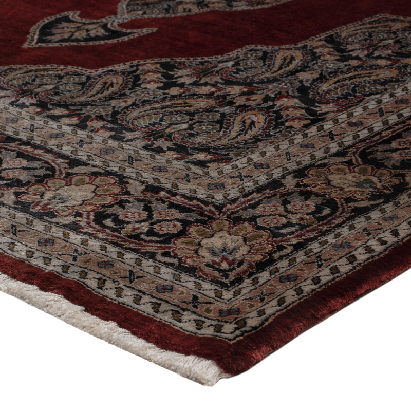Silk Rug - Kayseri - 187 x 123 cm - dark red