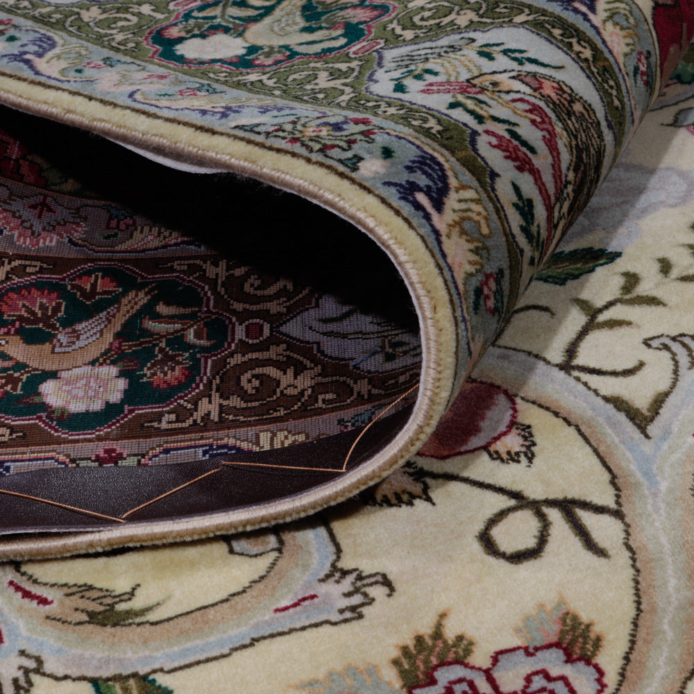 Perserteppich - Täbriz - Royal quadratisch  - 200 x 200 cm - olivgrün