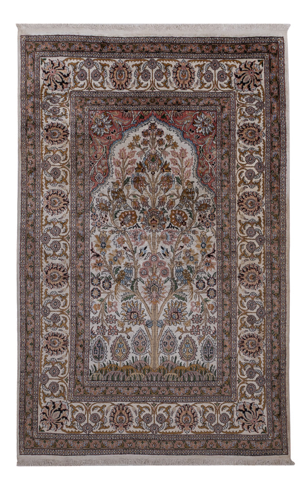 Kashmir Silk Rug 186x116cm - Oriental Rug