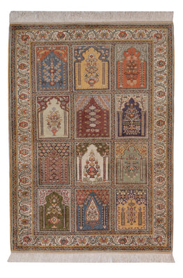 Silk Rug - Kayseri - 214 x 153 cm - multicolored