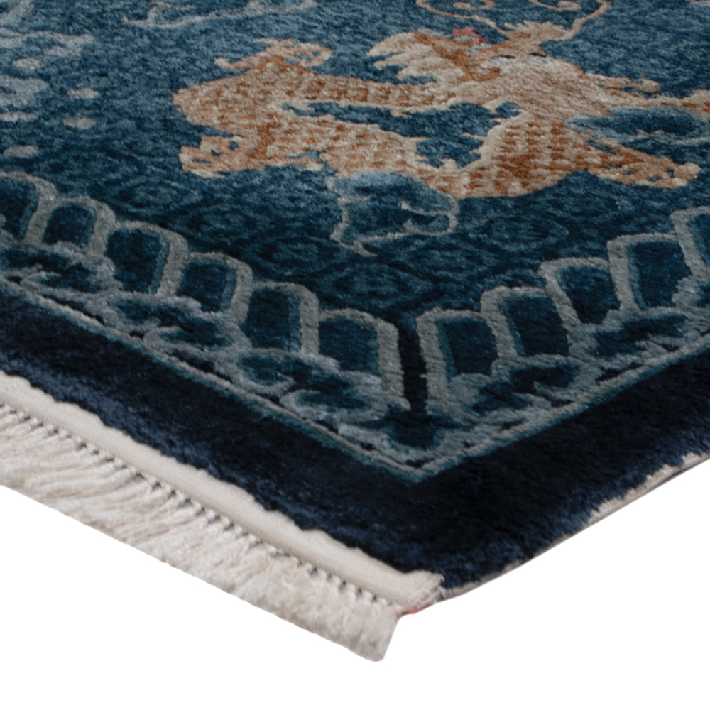 Silk Rug - Chinese Silk - 187 x 123 cm - beige