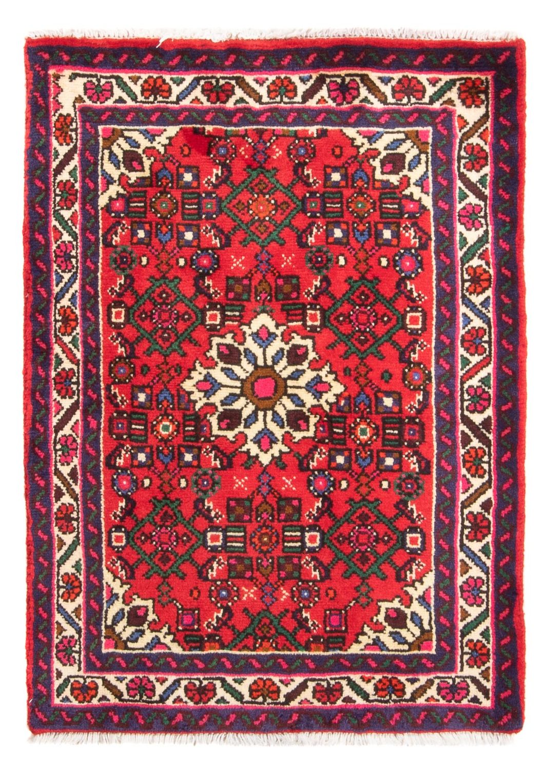 Perser Rug - Nomadic - 100 x 70 cm - red