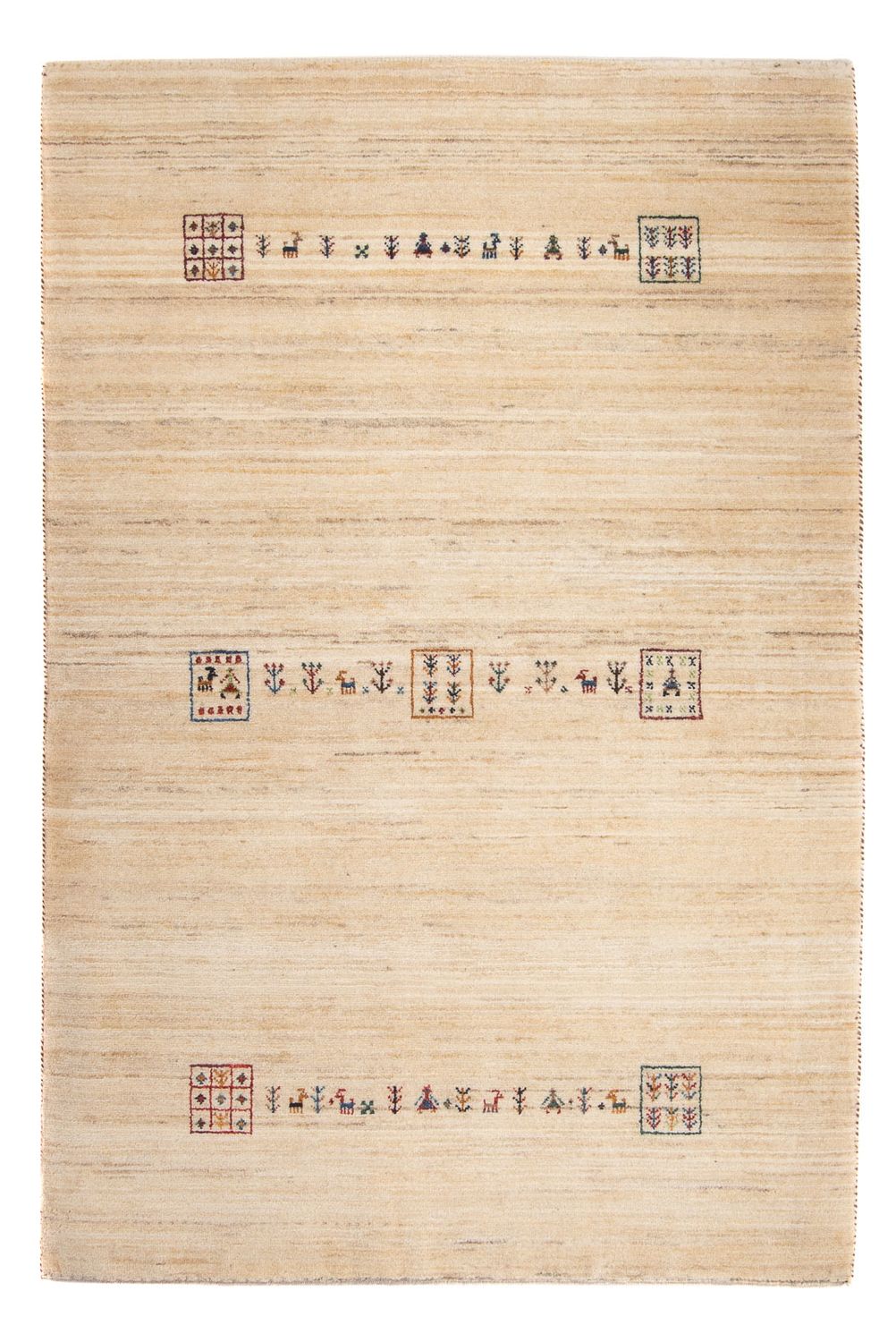 Gabbeh Rug - Loribaft Perser - 159 x 100 cm - beige