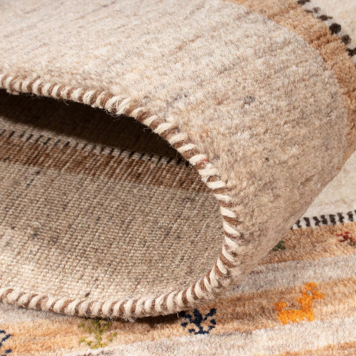 Gabbeh Rug - Loribaft Perser - 157 x 98 cm - natural